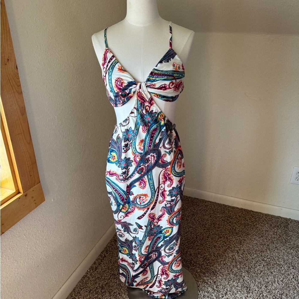 SHEIN Colorful Paisley Maxi Dress